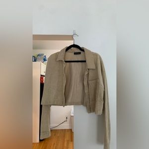 Cropped Corduroy Jacket
